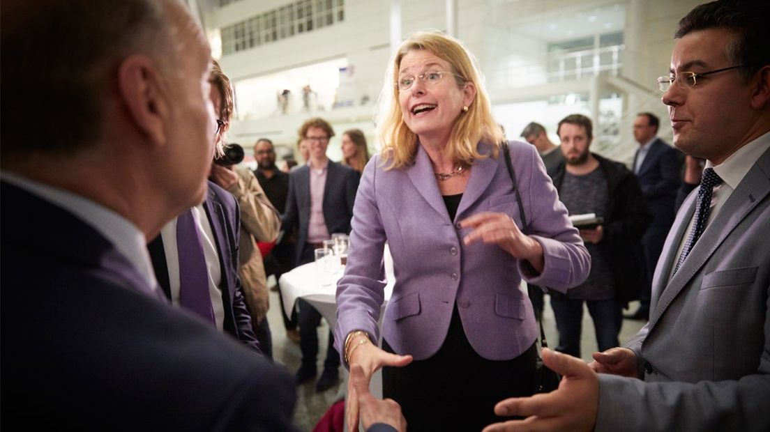 Pauline Krikke na haar voordracht als burgemeester