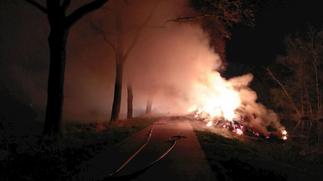 Rietbrand in Giethoorn