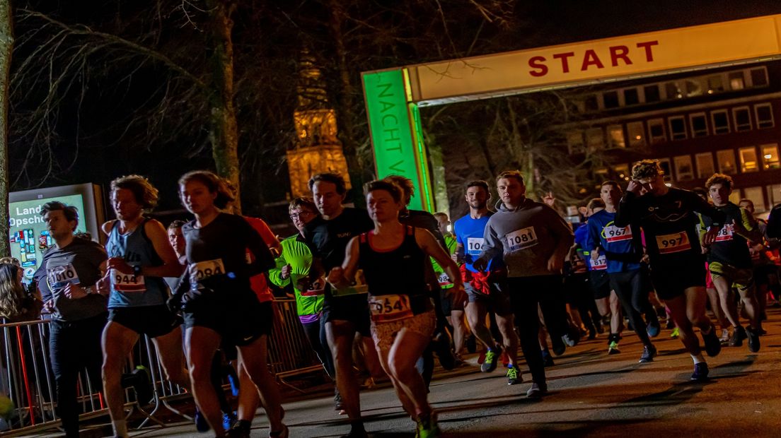 Lopers tijdens de Nacht van Groningen