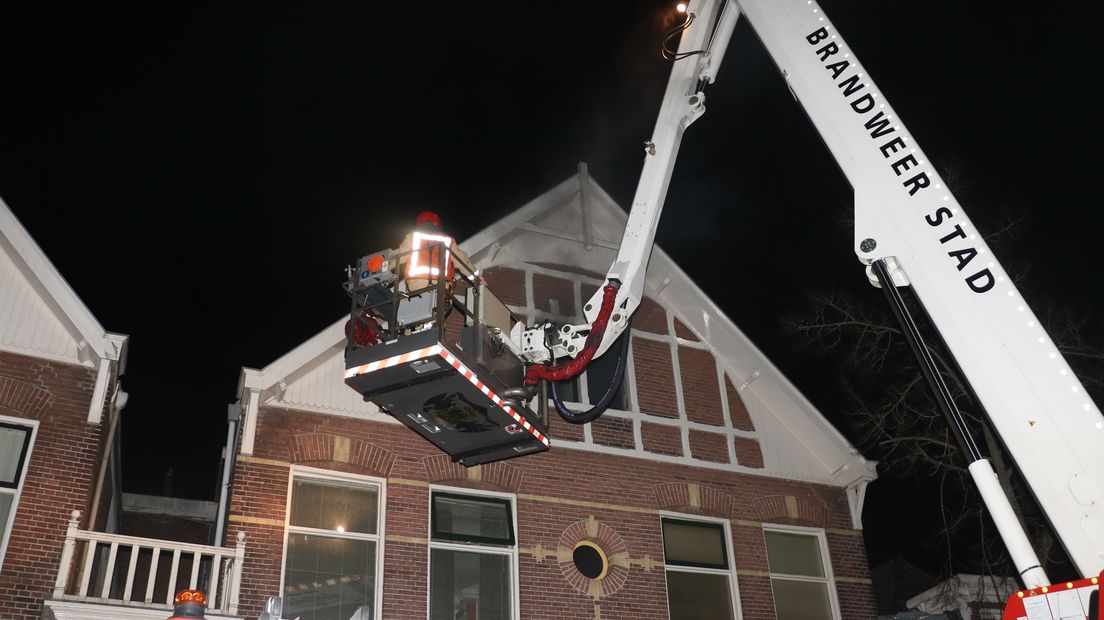 Brandweer aan de Westerbinnensingel