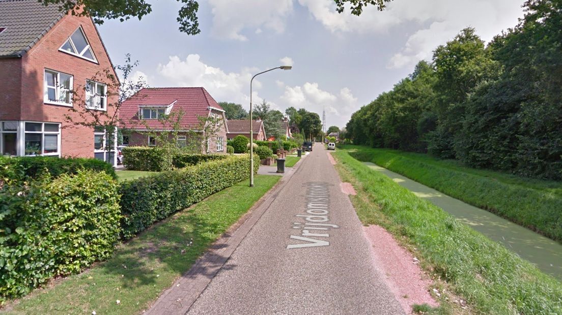 De straat in Stadskanaal in kwestie