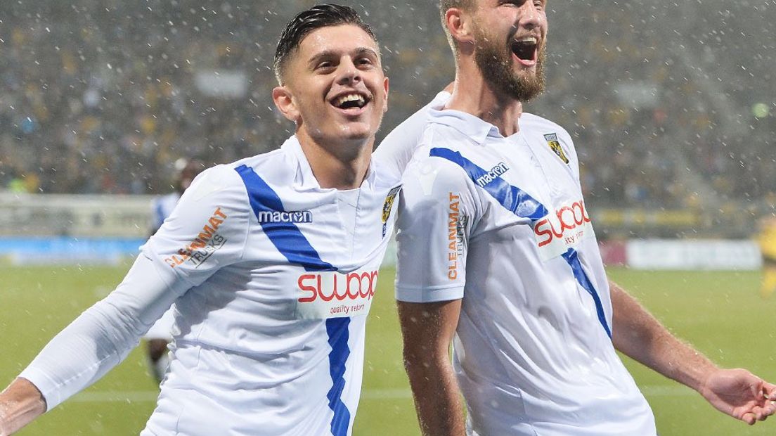 Milot Rashica vertrekt vrijwel zeker per direct bij Vitesse (foto Paul Meima)