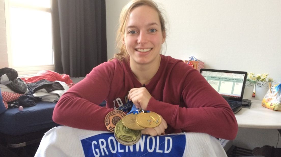 Judoka Larissa Groenwold lang uit de running (Rechten: RTV Drnethe)