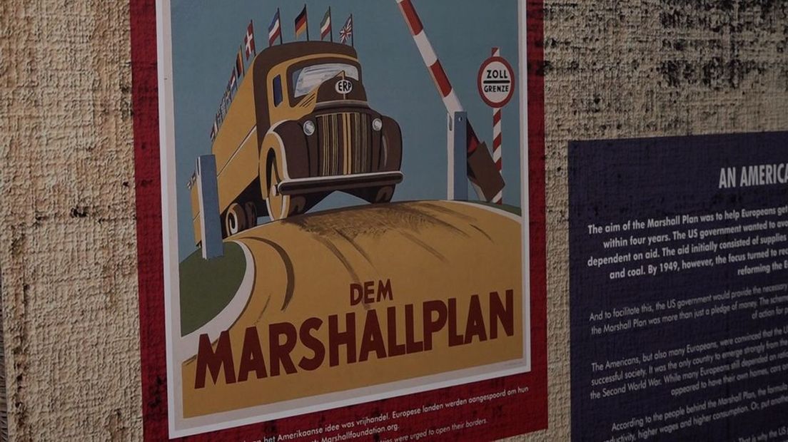 Affiche van Marshall-hulp.