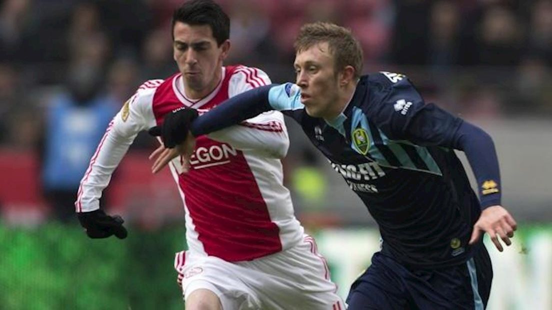 Dico Koppers (rechts) rond met FC Twente