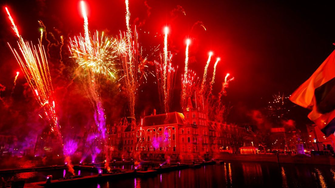 Vuurwerk Hofvijver.