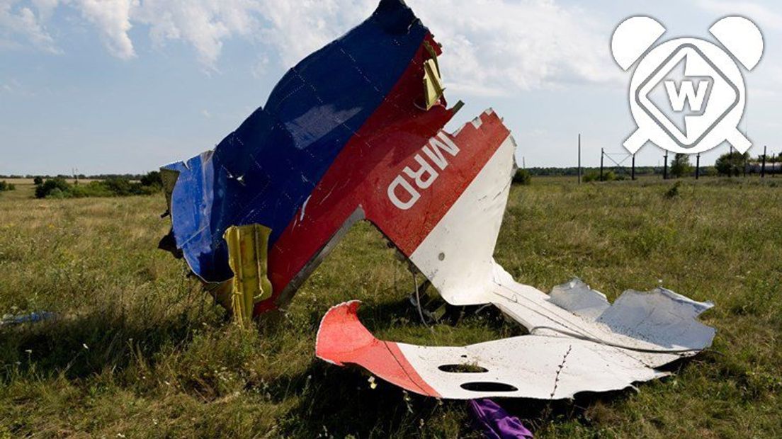 Een brokstuk van vlucht MH17.