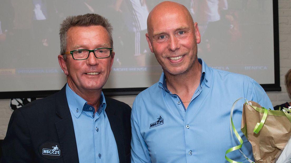 Trainer Eddy Boerhof nam afscheid