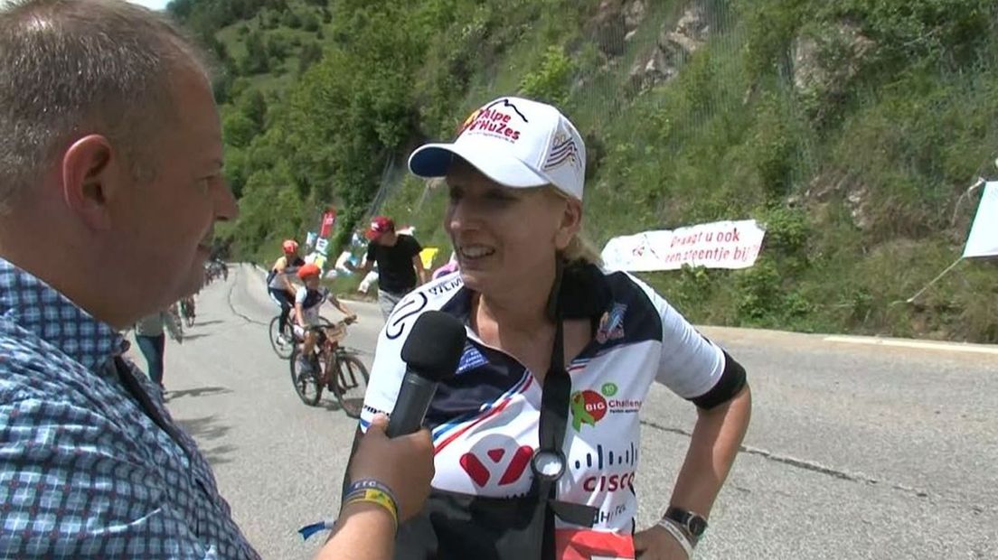 Karin deed in 2018 zelf nog mee aan de Alpe d'HuZes