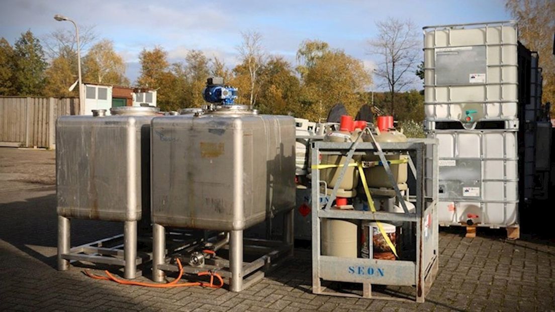 Het drugslab aan de Kleibultweg in Oldenzaal