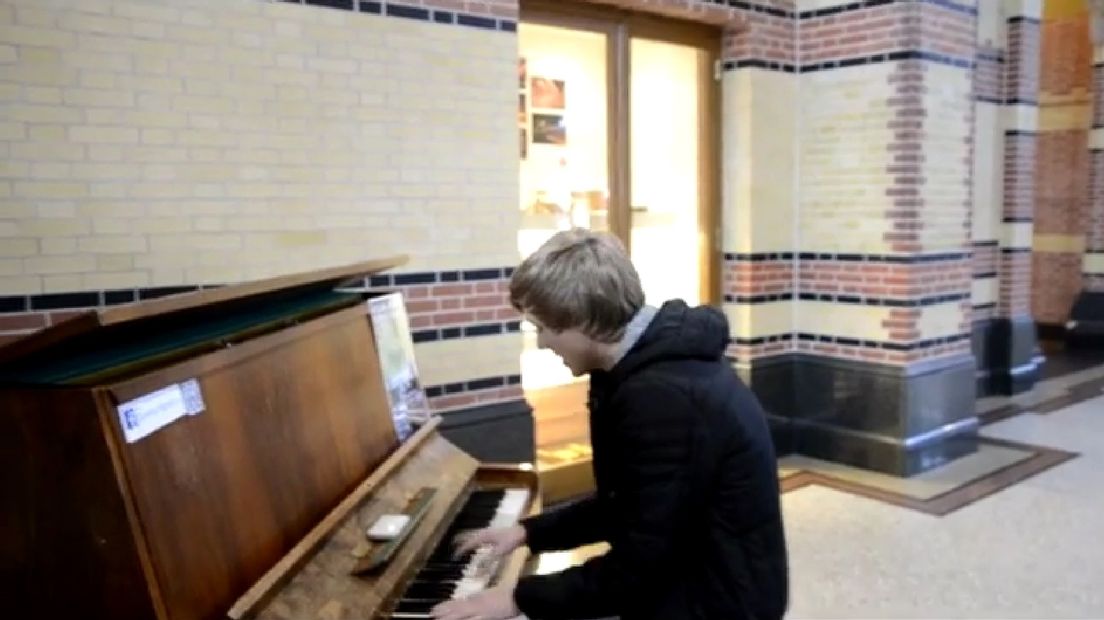 De piano op het hoofdstation in Groningen bleek al een succes