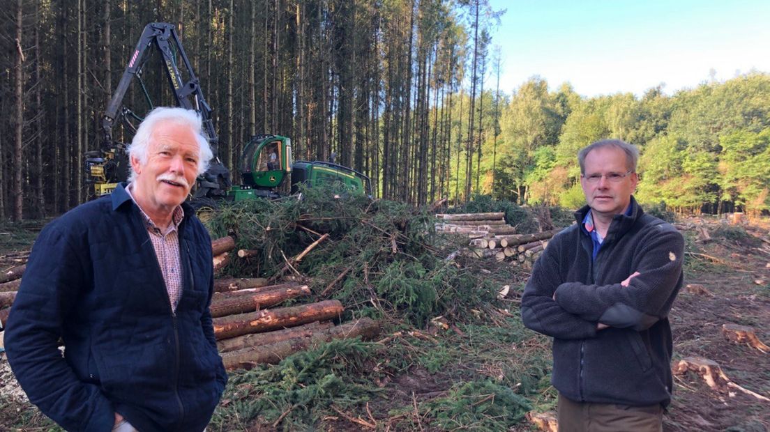 Wout de Boer (links) en Jan Willem Bos van Dorpsbelangen