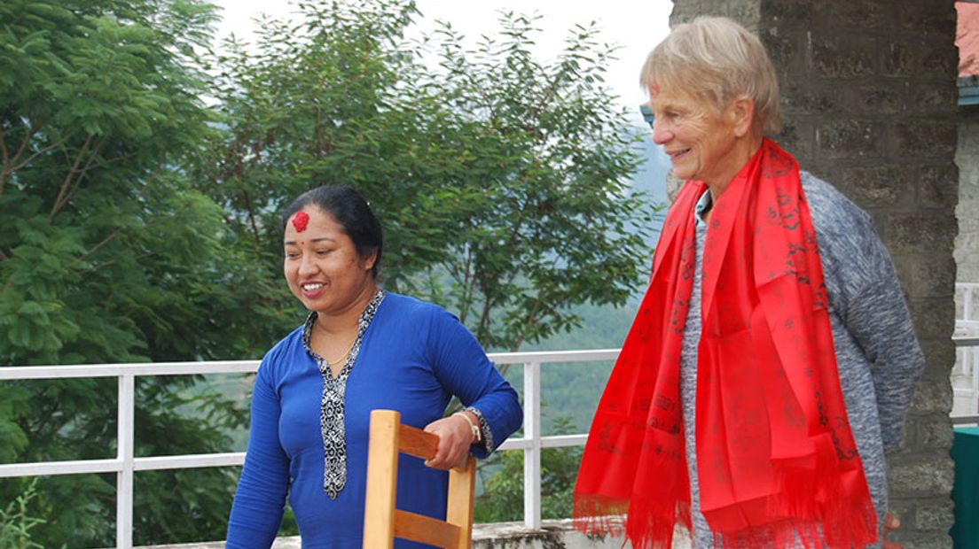 Ammy van Gooswilligen in Nepal (Rechten: Stichting Nepalimed)