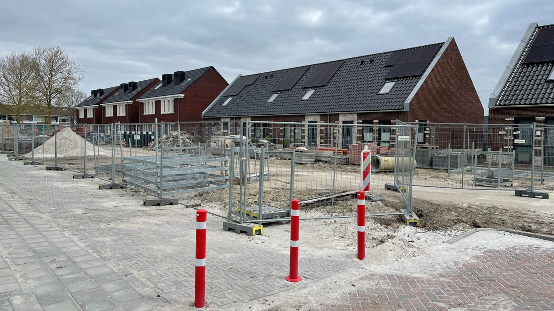 Nieuwe huizen en tuinen in Opwierde-Zuid in Appingedam
