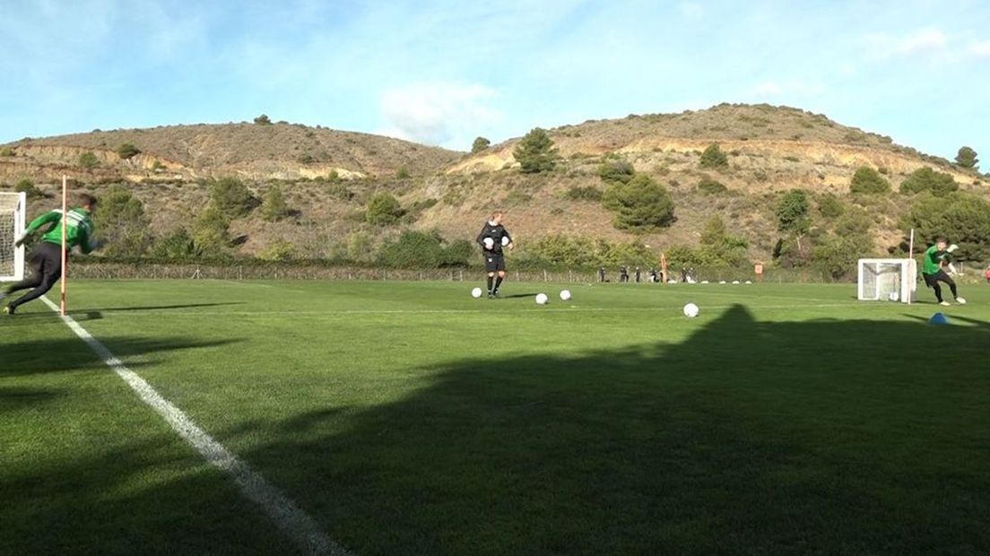 De keeperstraining van Marco van Duin