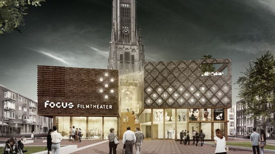Een impressie van het Focus Filmtheater op het Kerkplein. Afbeelding: archief Omroep Gelderland