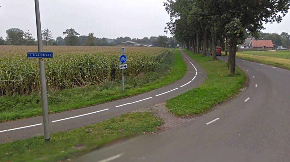 De Jan Haarstraat krijgt een verkoelend splitlaagje (Rechten: Google Streetview)