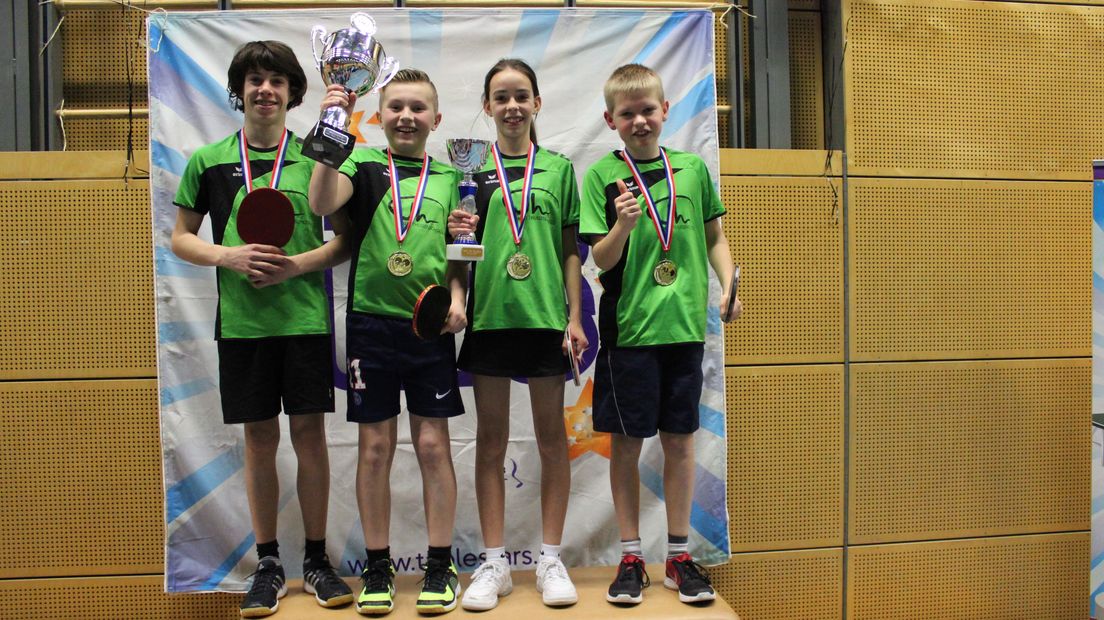 Theo Thijssenschool twee keer achtereen tafeltenniskampioen