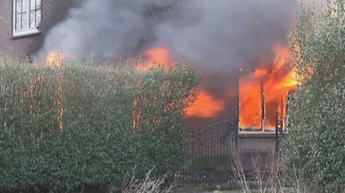 Woningbrand in Zalk