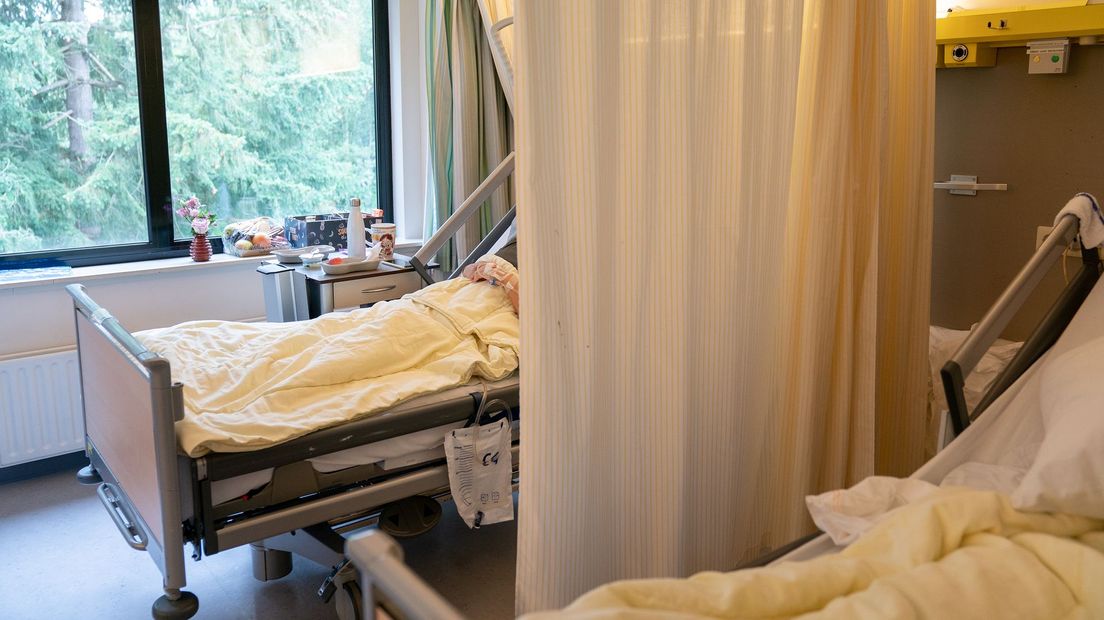 Patiënt in ziekenhuisbed
