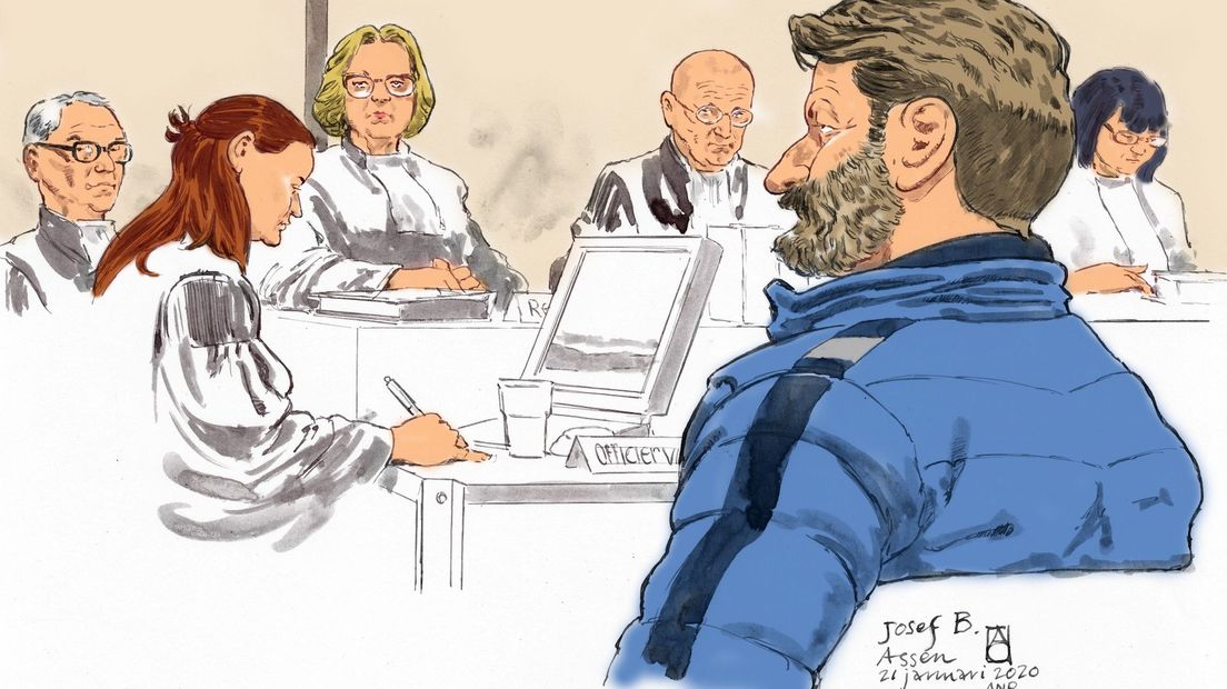 Rechtbank begint na 2,5 jaar aan slotstuk strafzaak Ruinerwold: Josef B. staat terecht - RTV Drenthe