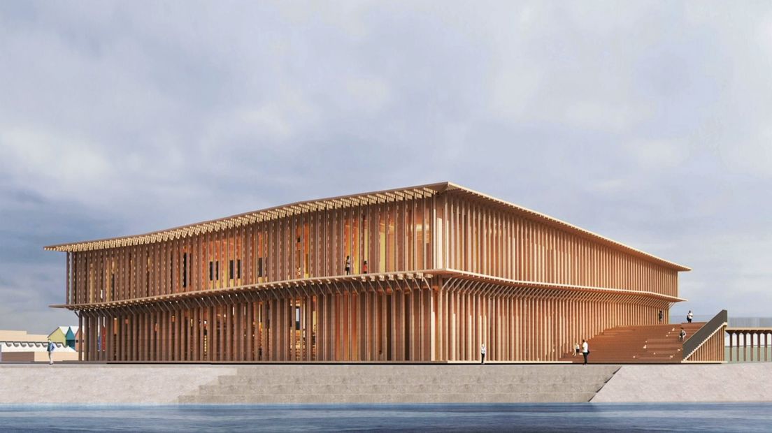 Het voorlopige ontwerp van het Werelderfgoedcentrum
