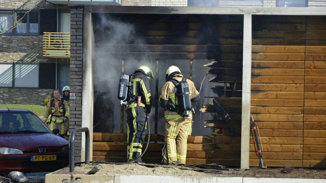 Schuur uitgebrand in Enschede