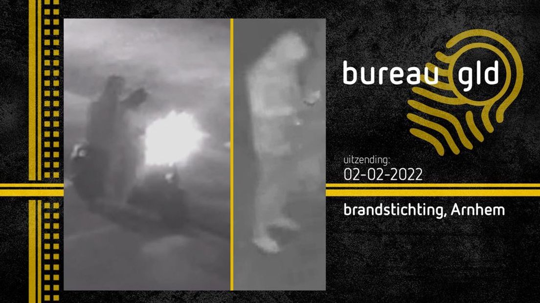 De politie zoekt dit tweetal vanwege een gegooide brandbom op oudejaarsavond.