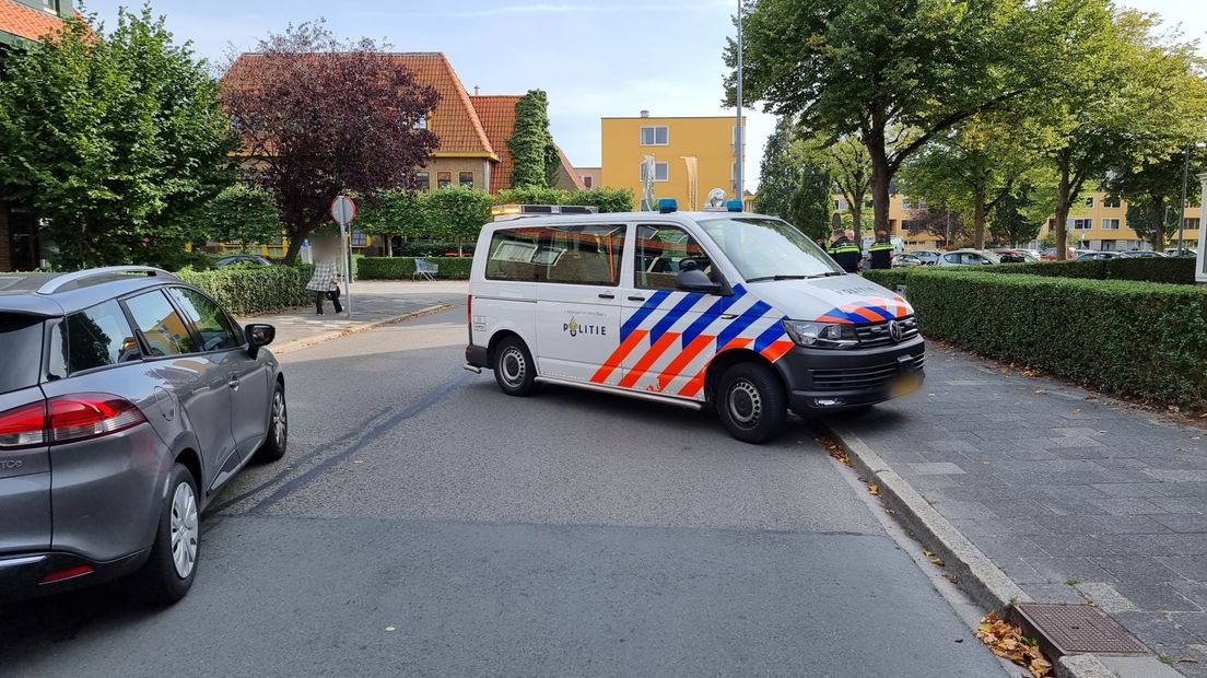 De politie is ter plaatse