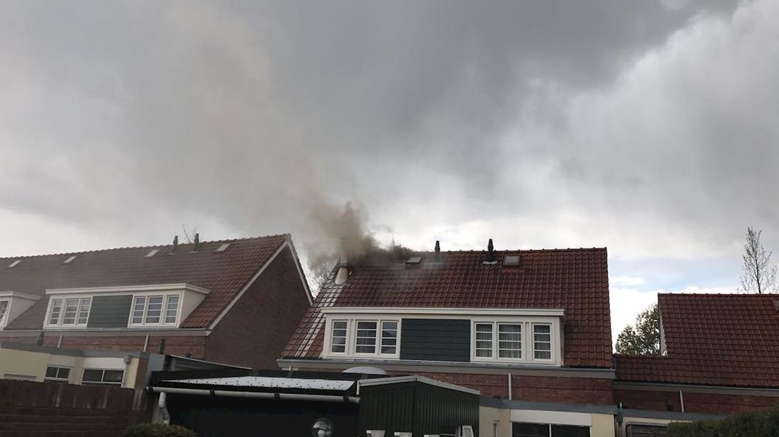 Brand in de woning