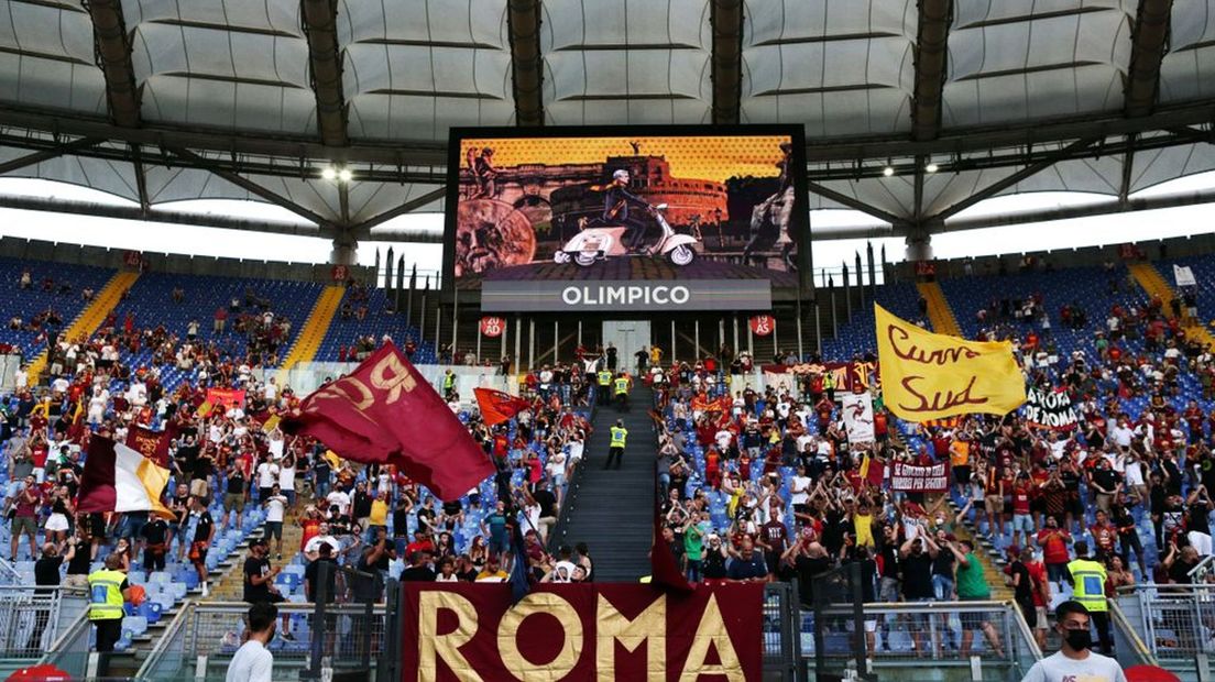 De aanhang van AS Roma.