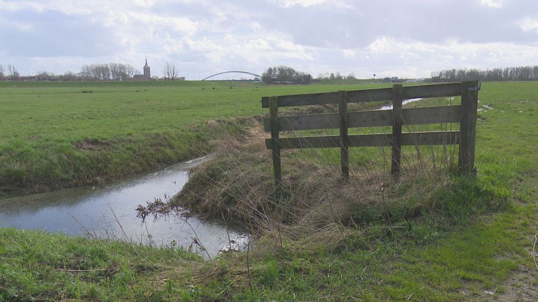 Bouwlocatie bij de Driehoek, bij Hasselt aan de rand van polder Mastenbroek