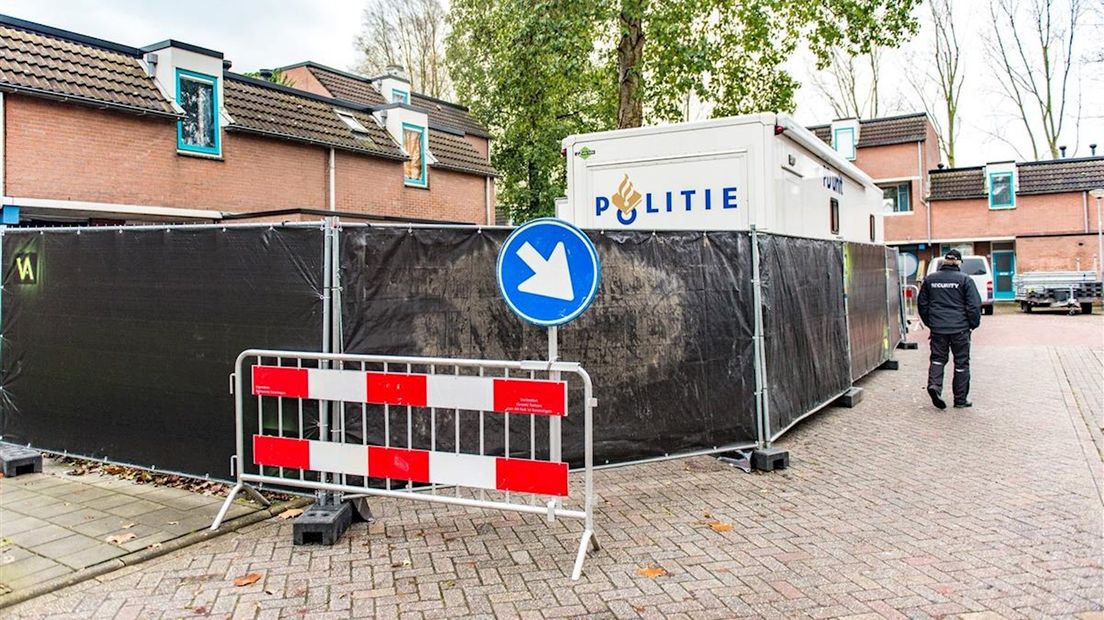 Het forensisch onderzoek dat in 2017 bij een woning in Groningen werd gedaan