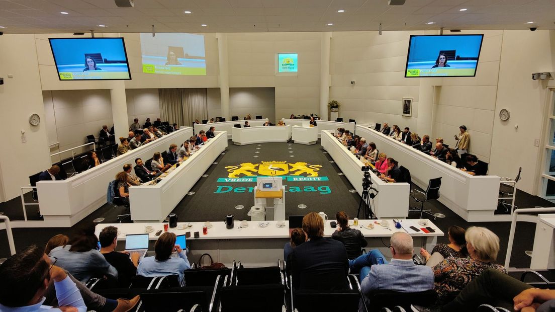 De Haagse gemeenteraad debatteert over het mislukken van de formatie