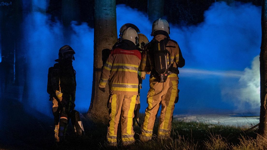 Autobrand bij Olst