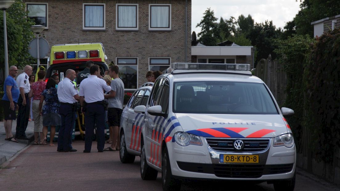 Hulpdiensten aanwezig bij ongeluk