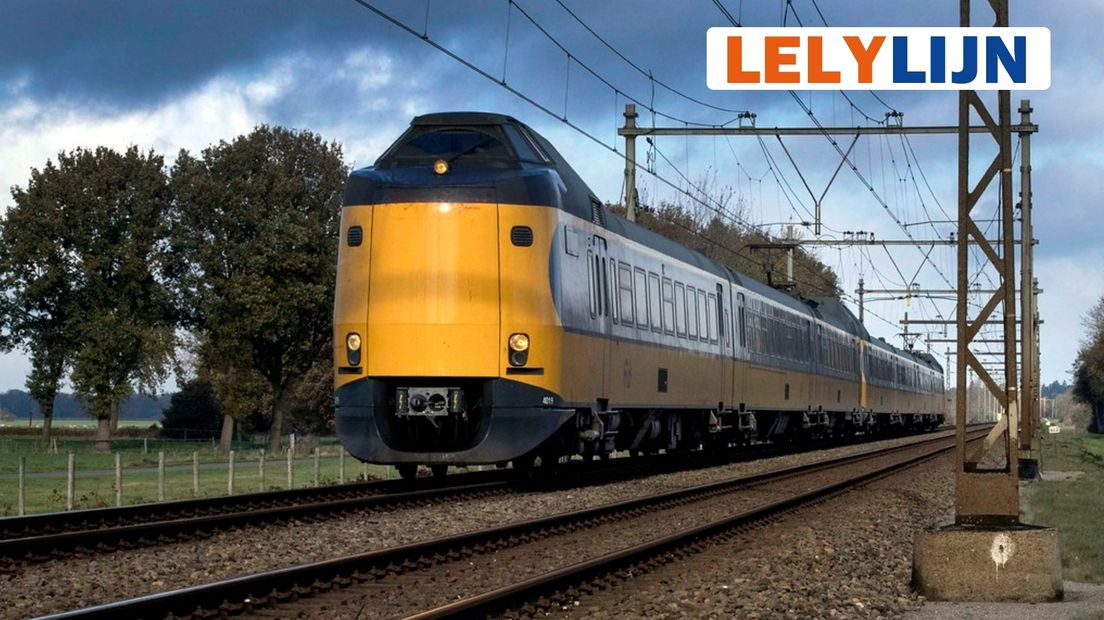 Een trein van de NS