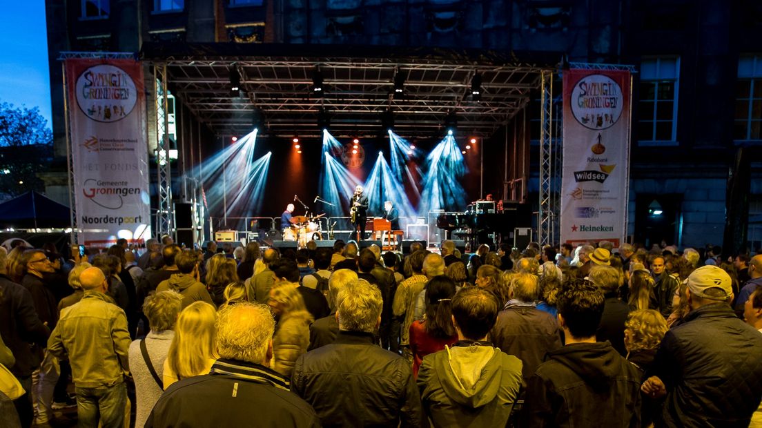 Publiek tijdens een optreden op een eerdere editie van Swingin' Groningen