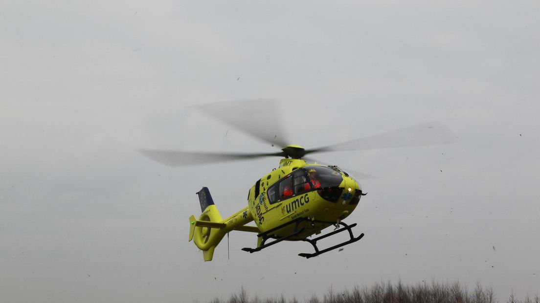 Achteraf bleek de traumahelikopter niet nodig (Rechten: Van Oost Media)