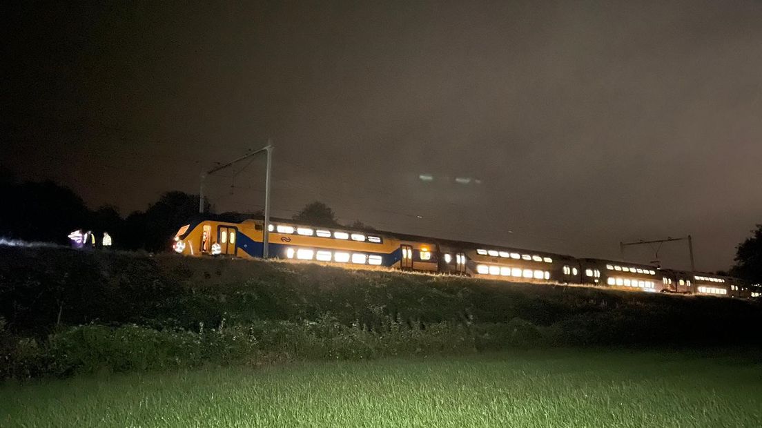 De trein ontspoorde rond middernacht