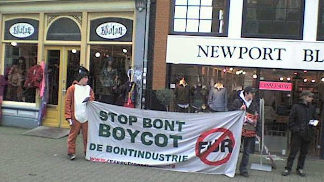 Actie tegen bont in Zwolle