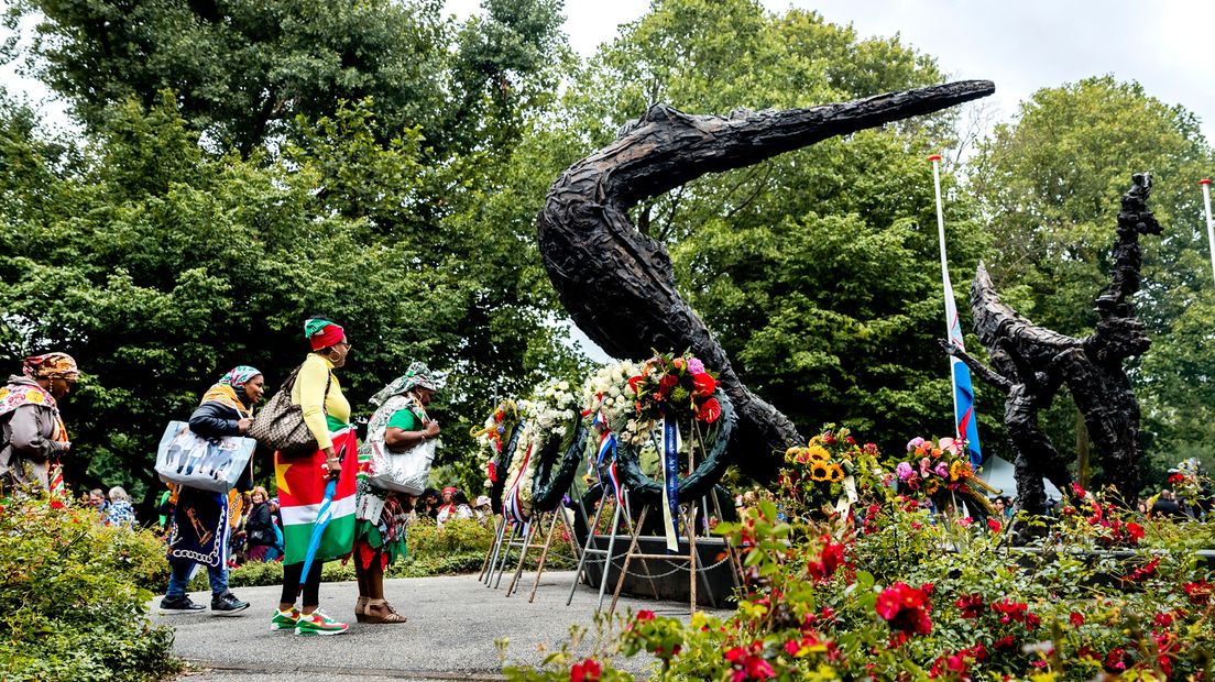 Herdenking van de afschaffing van de slavernij in Amsterdam