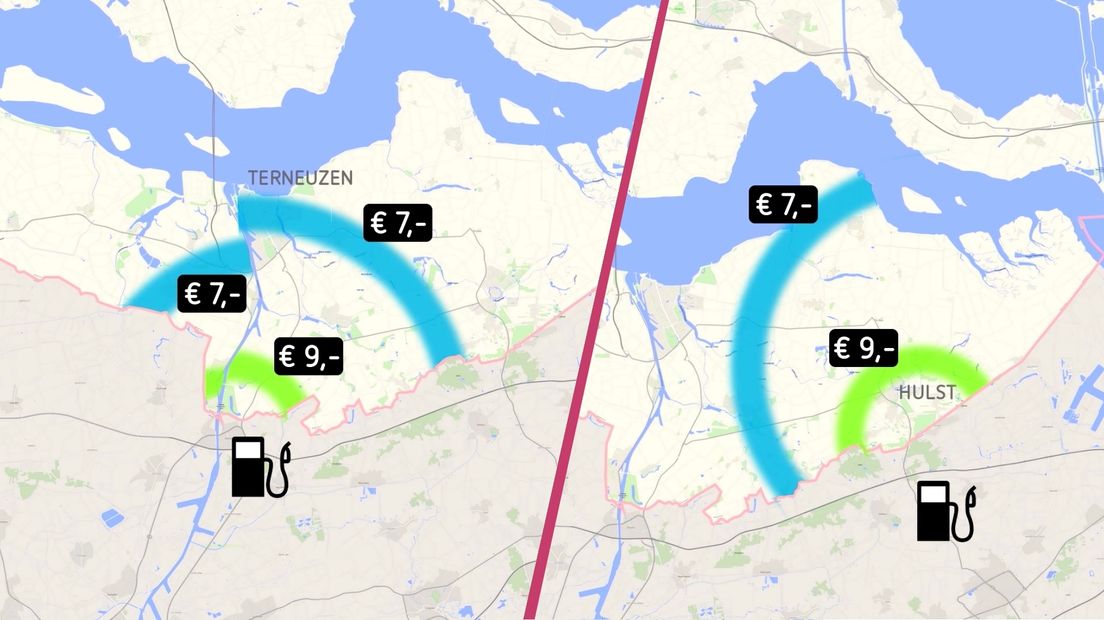 Benzinedrempels Midden- en Oost-Zeeuws-Vlaanderen