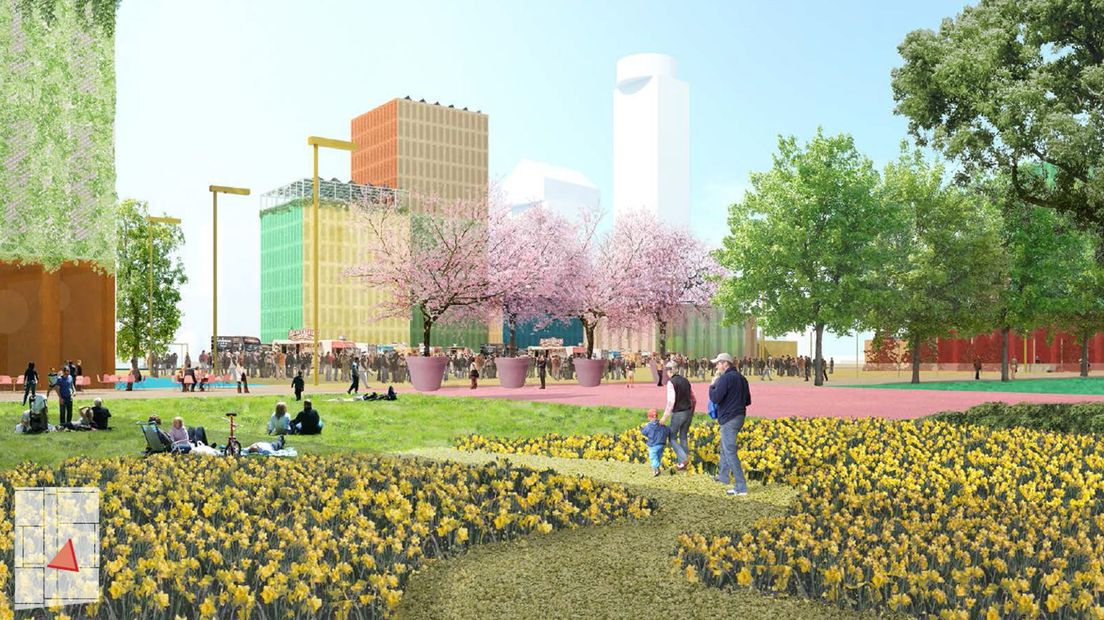 Het park op de hallen gaat niet door.