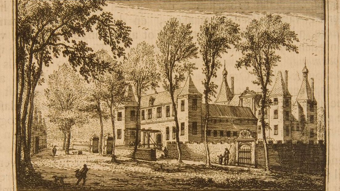 Kasteel Buren in 1719.