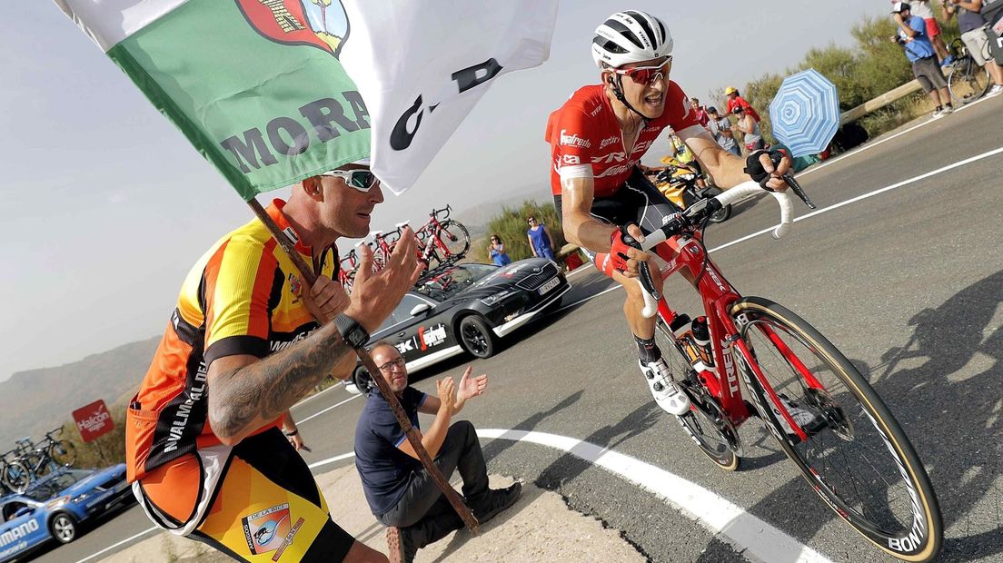 Mollema eerder deze week in de Vuelta