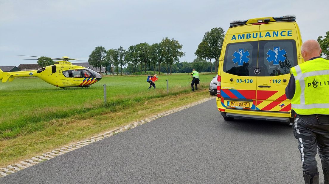 Traumahelikopter vliegt vanuit Eelde Mobiel Medisch Team in