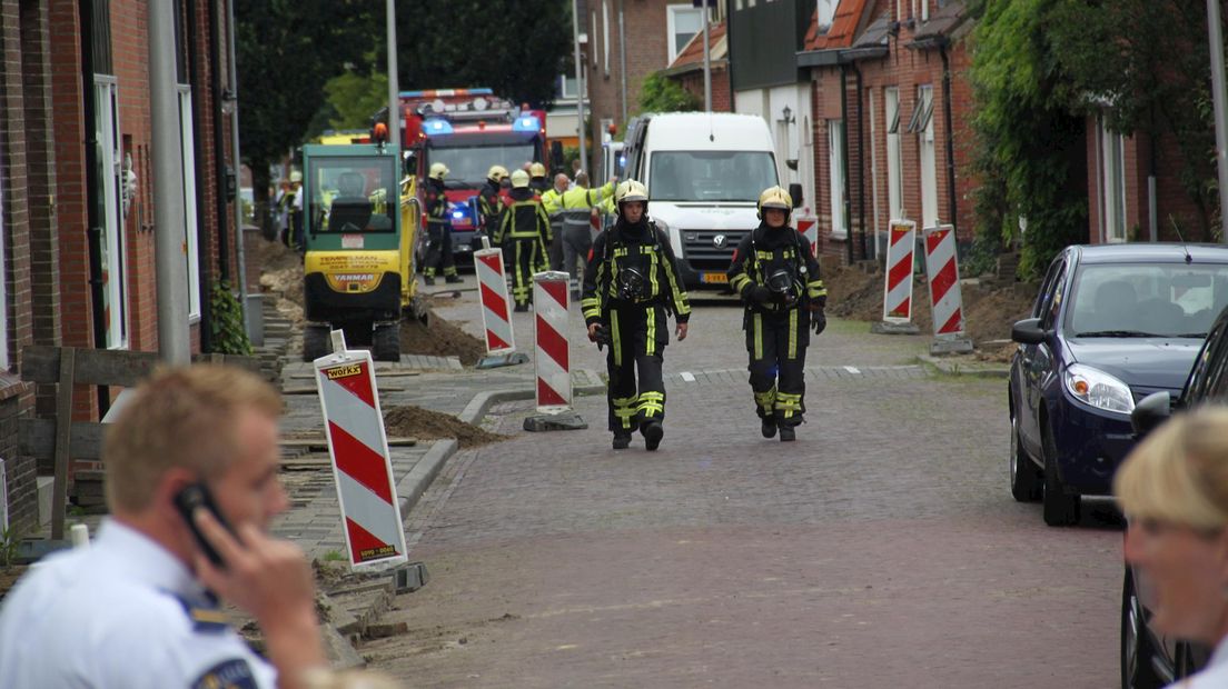 Brandweer bij gaslek Oldenzaal