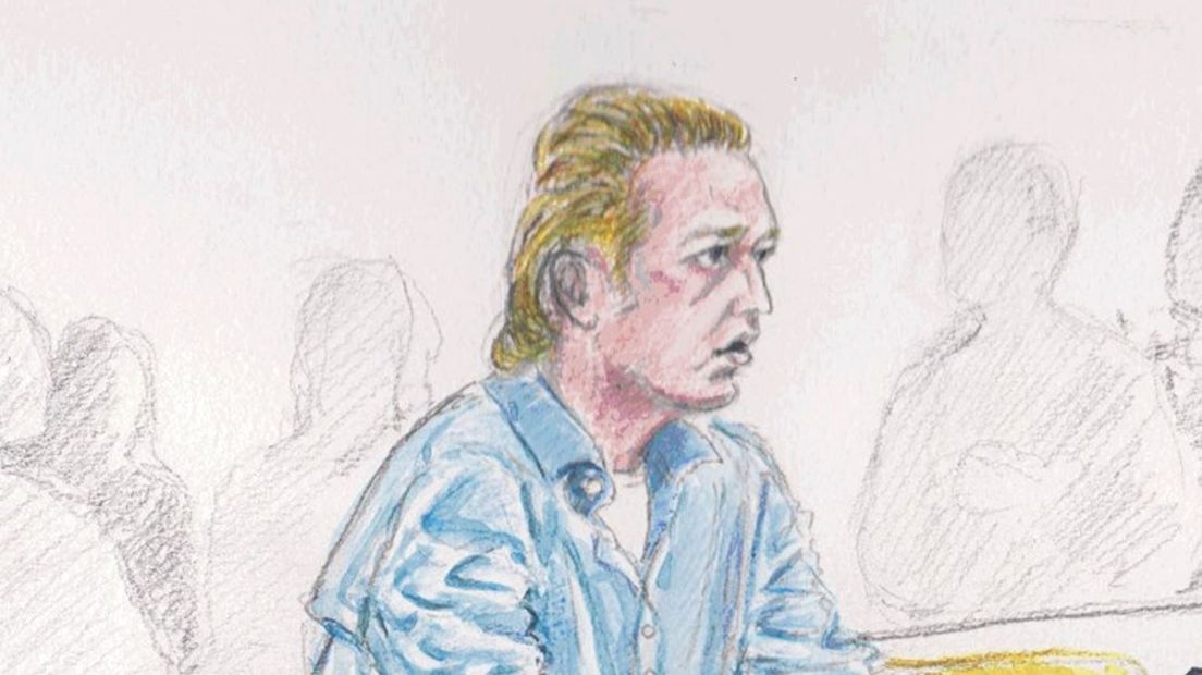 Arjan de G. in de rechtbank (Rechten: Annet Zuurveen)