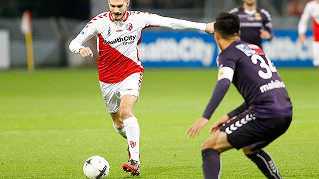 Duplan maakte maandag zijn rentree bij Jong FC Utrecht